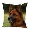 Персиковый кожаный чехол для подушки Подушка с изображением овчарки Домашнее животное Животное Подходит для детской комнаты