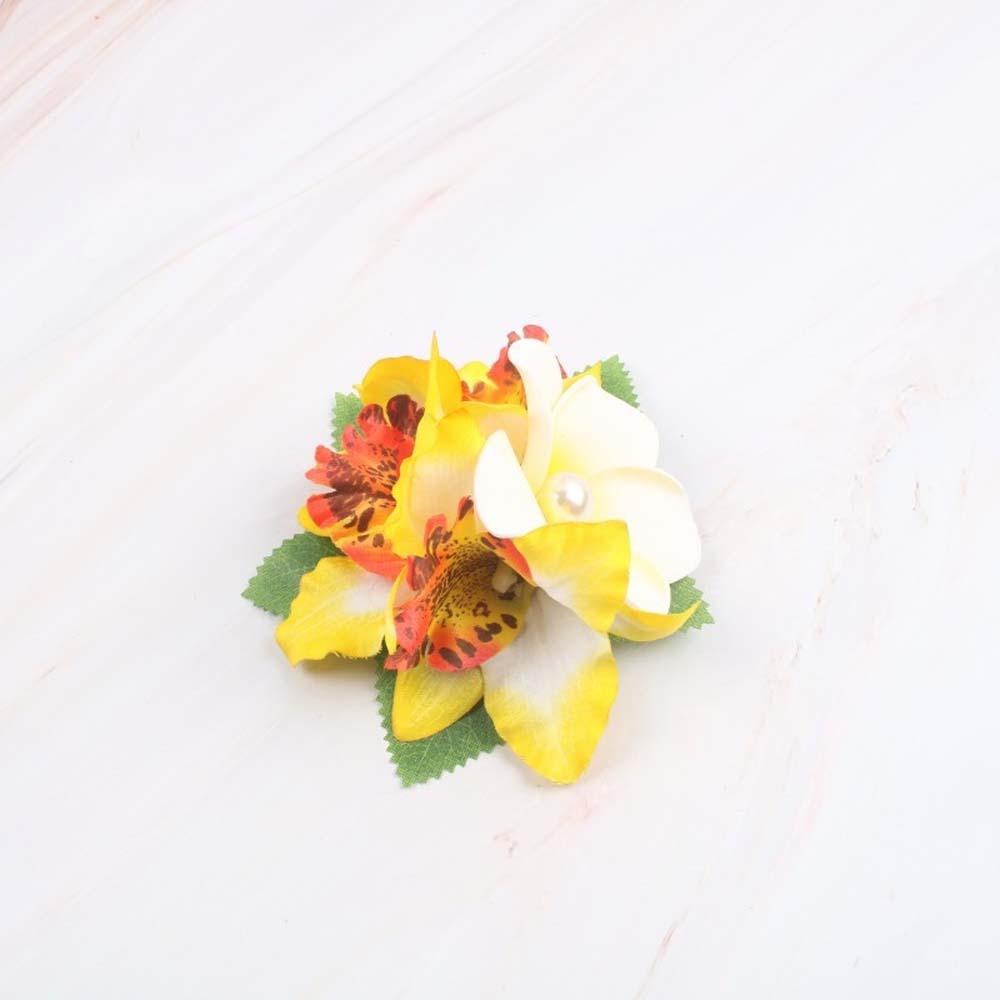 Sweet Eggs Flower Side Clip Bohemian Style Girls Hairpin Headdress Frangipane Hair Clip Daily