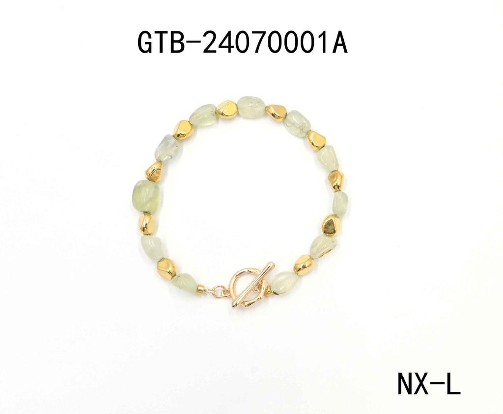 Высококачественный позолоченный браслет из натуральных камней - идеальный подарок для девушки или друга