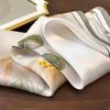 Elegant Kapok Silk Scarf Women's Spring Fashion Light Luxury Versatile Mulberry Silk Small Scarf Plain Crepe Satin 53 Square Scarf