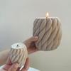 Винтовая форма шарика свечи силиконовая форма вращающаяся полоса ароматизированное мыло форма DIY волна изгибы геометрия смола цемент формы домашний декор