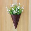 Plastic Flower Arrangement Container Home Decoration Artificial Flower Hanging Basket