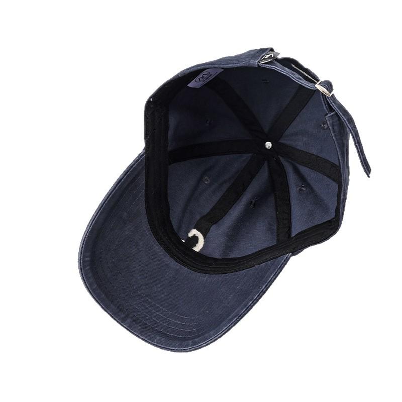 Versatile hat women's spring and summer casual high-quality cotton baseball cap simple embroidery cap sun hat