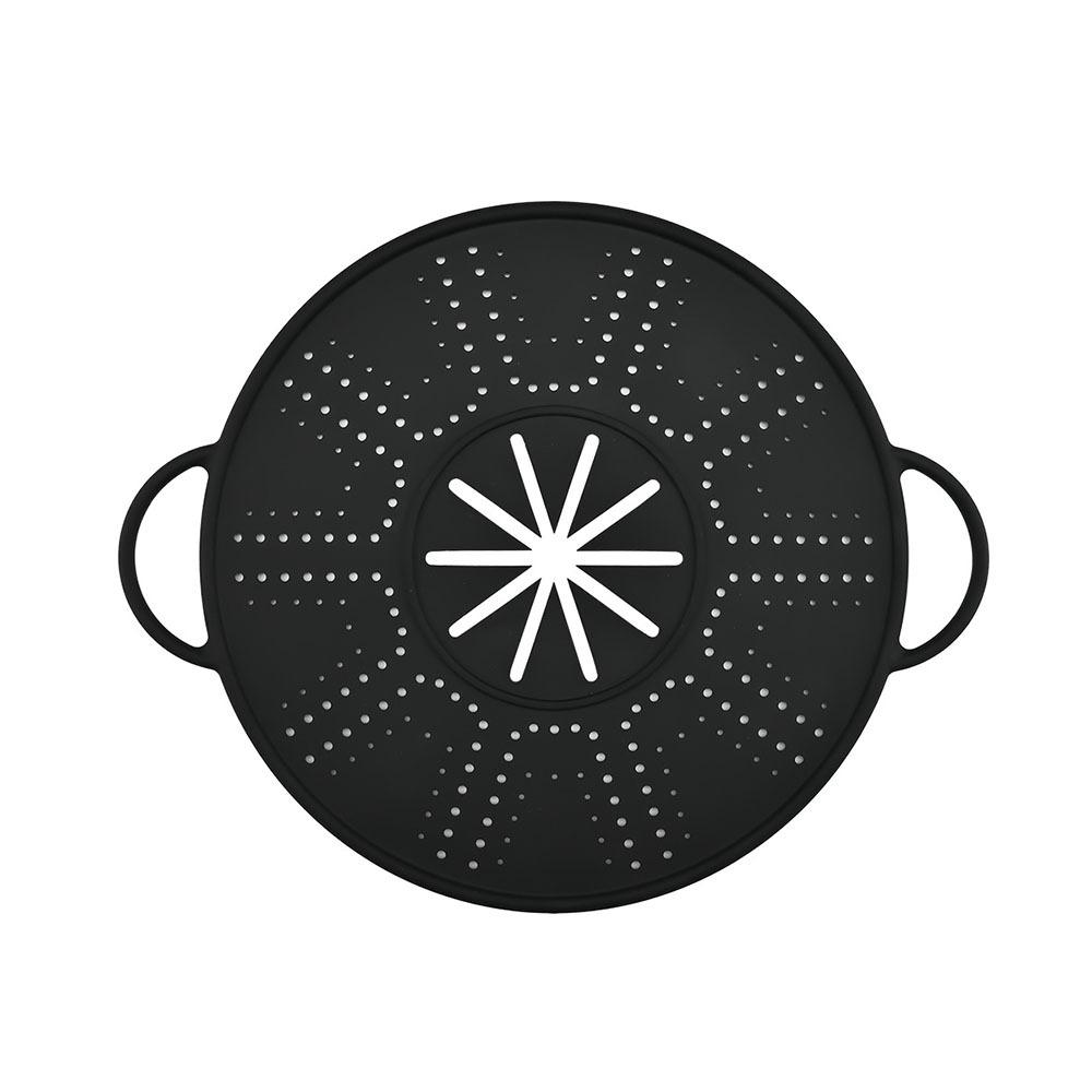 Heat Resistant Steamer Insert Tray Anti-scald Handles Spill-proof Pot Lid Silicone Steamer Pad Pot