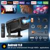 HY320 HD Мини-проектор Android 11 Двухдиапазонный WiFi6 BT5.0 300ANSI Родное 1920x1080p Погружающая домашняя уличная кинопроекция