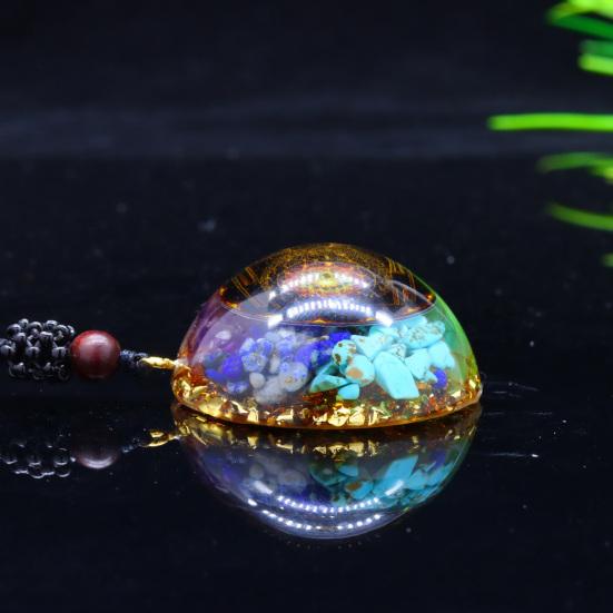 Ожерелье с подвеской из натурального малахитового кристалла, кулон с рейки, духовная исцеляющая энергия, ювелирные изделия, подвеска из священного камня для женщин