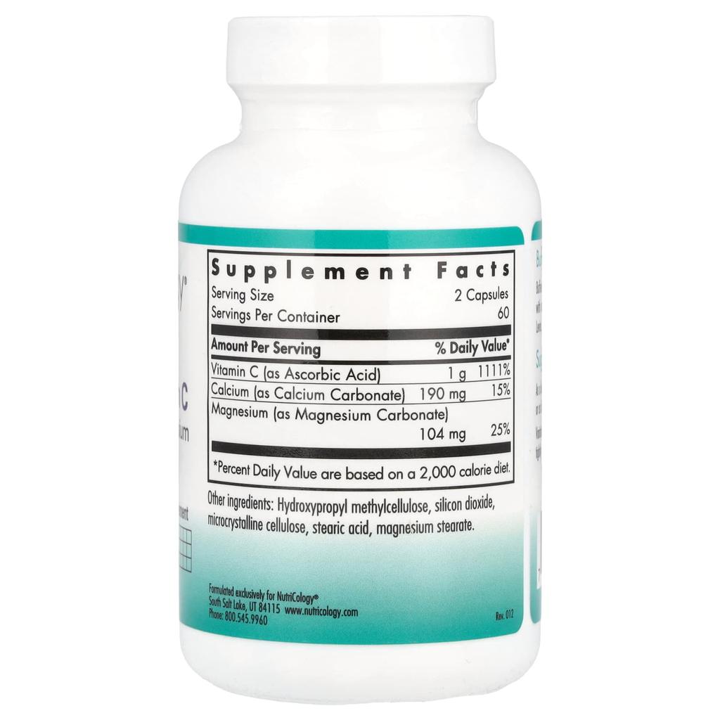 Buffered Vitamin C with Calcium and Magnesium, 120 Veggie Caps