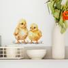 Fun-f238 Мультфильм Желтая Утка Спальня Гостиная Кабинет Домашний Декор Стены Украшения Наклейки На Стены Самоклеящиеся