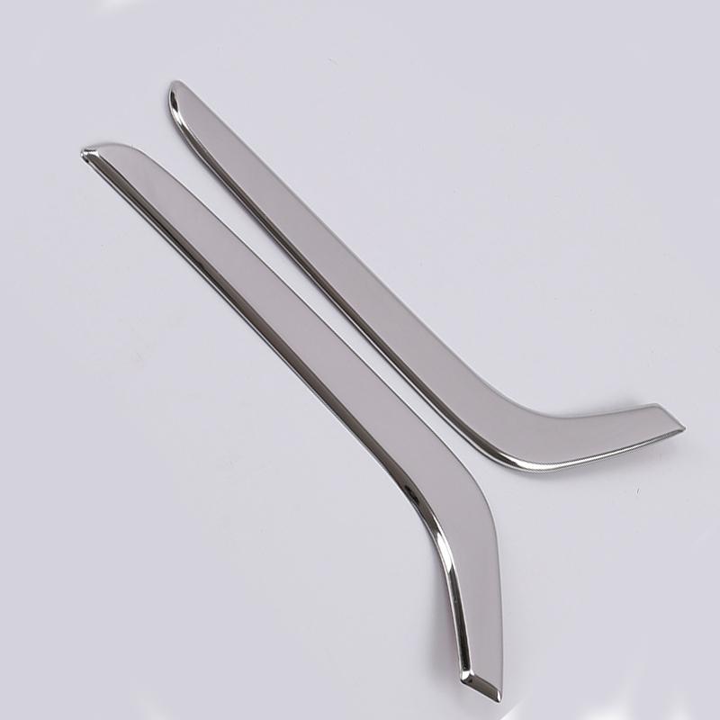 2Pcs Chrome Front Fog Light Cover Molding Trim Auto Chromium For Honda CR-V CRV 2017 2018 2019 Styling Stickers