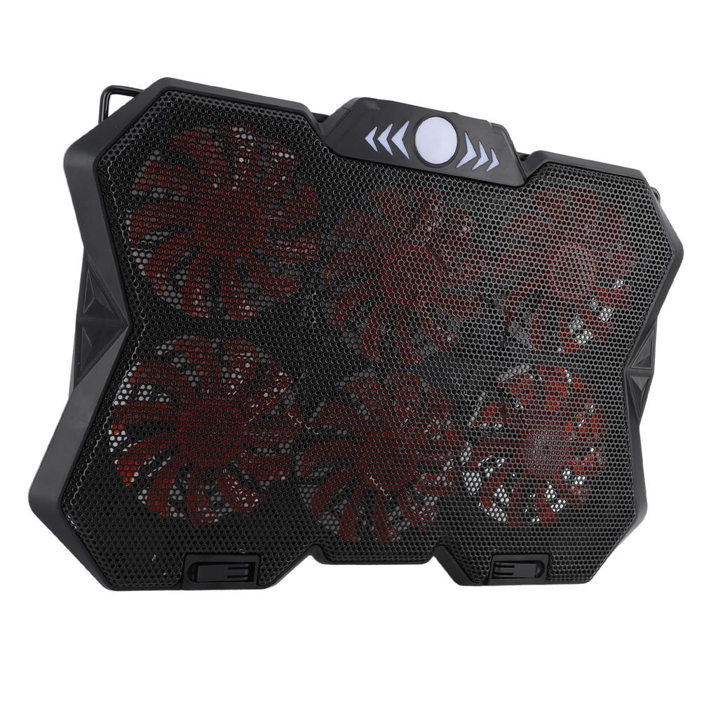 Охлаждающая подставка для ноутбука с 6 регулируемыми по высоте уровнями, RGB-подсветкой, бесшумными 6 вентиляторами, металлической сеткой, для игрового ноутбука, охлаждающая подставка для компьютера, для нижней части