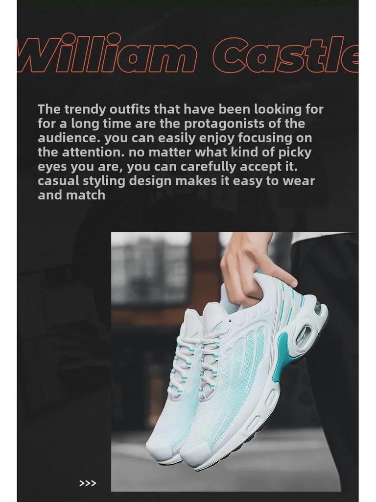 2024 Men's Air Cushion Height-Boost Running Sneakers - Durable, Trendy, All-Season Sports Style