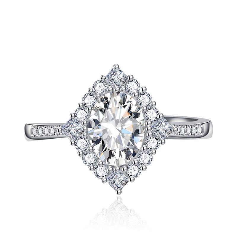 Sace Gems Классическое кольцо с цирконом, женское ювелирное изделие, подарок