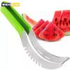 Watermelon Slicer Cutter Stainless Steel Color Non-slip Plastic Wrap Handle Not Hurt Hands Cantaloupe Kitchen Fruit Cutting Tool