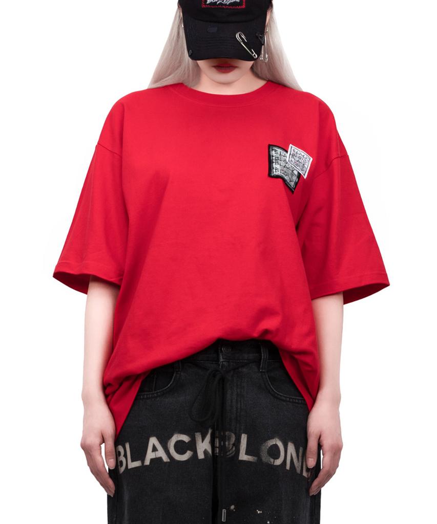 BLACKBLOND Vividi Disorder Patch T-Shirt (Red)