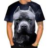 Summer Men's T-shirt Fierce Bulldog 3D Printed Cool Design Personalized Harajuku Style Boxing T-shirt Fashion Streetwear