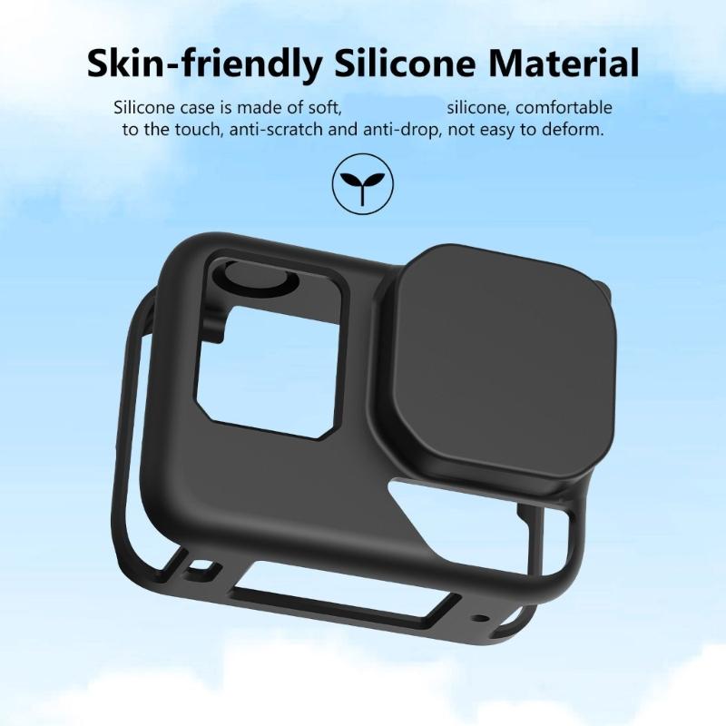 Silicone Case Featuring Precise Cut and Durability For 360 Action With Lens Cover