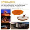 6PCS LED Trailer Marker Lights 24V Waterproof Amber Chicken Lights Universal Side Marker Clearance Lamps for Semi Truck Cargo