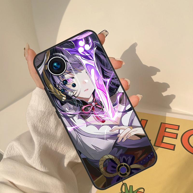 Чехол Genshin Impact Райдэн Сёгун для Huawei Honor X8a X8 X7 X9a 50 70 90 Magic5 Lite P40 P20 P30 P60 Pro P Smart