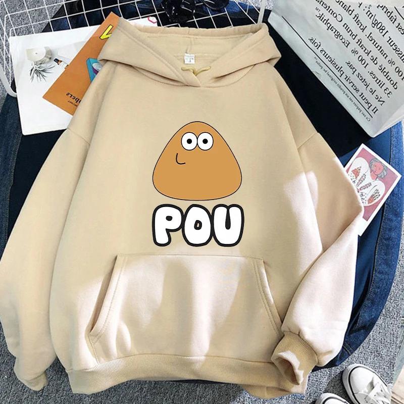 Pou Hoodie Мужская мода Letter Print Hoodie Boy Coats Пуловеры Мужские толстовки Одежда Rap Women Sweatshirt Одежда