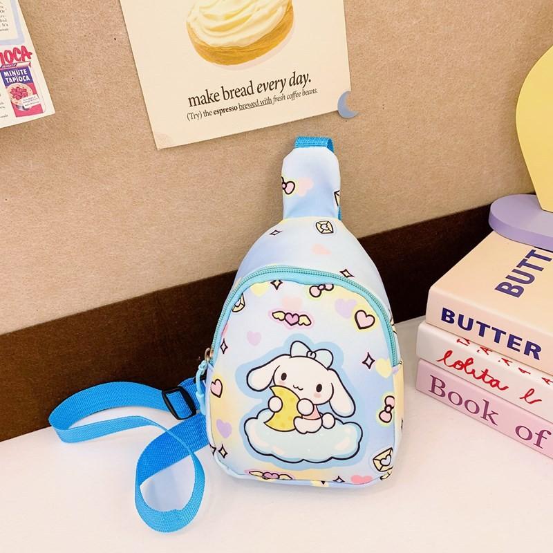 Очаровательная детская нагрудная сумка с мультяшным принтом, легкий нейлон для детей дошкольного возраста