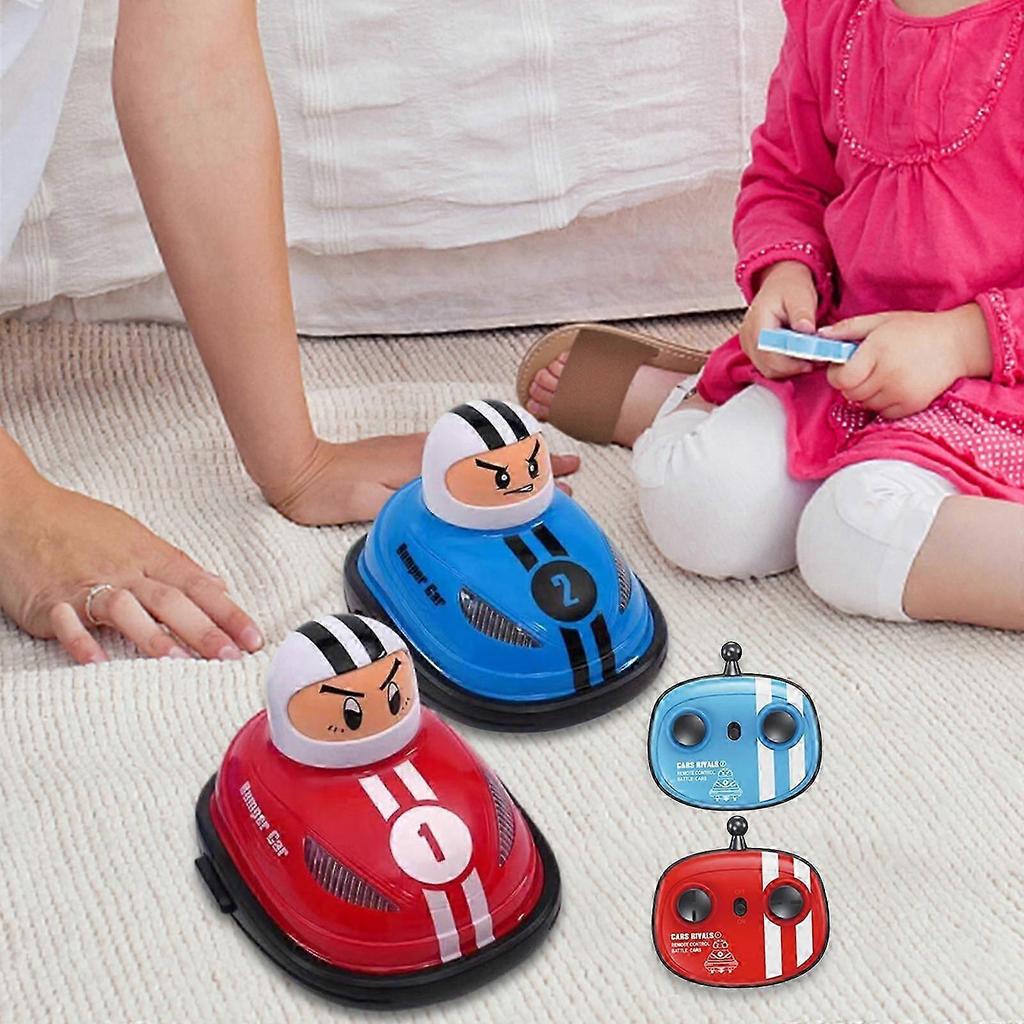 2 Player Head to Head Battle RC Speed Bumper Cars for Children Teens Adults