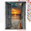 5D Алмазная картина Закат Алмазная вышивка Мозаика Пейзаж