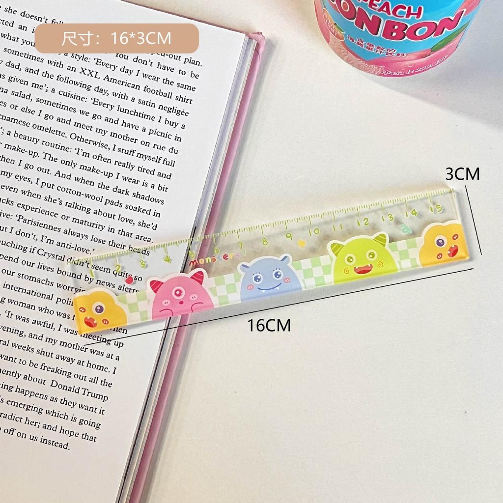 Cute Ruler School Supplies Kawaii Accessories 15cm Drawing Tool Korean Stationery Fournitures Scolaires Student Regla Ruler