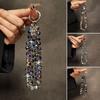 Стильный кулон из хрустальных бусин с блестками, съемный брелок из прозрачных хрустальных бусин, красочный кулон для сумки для женщин и девушек