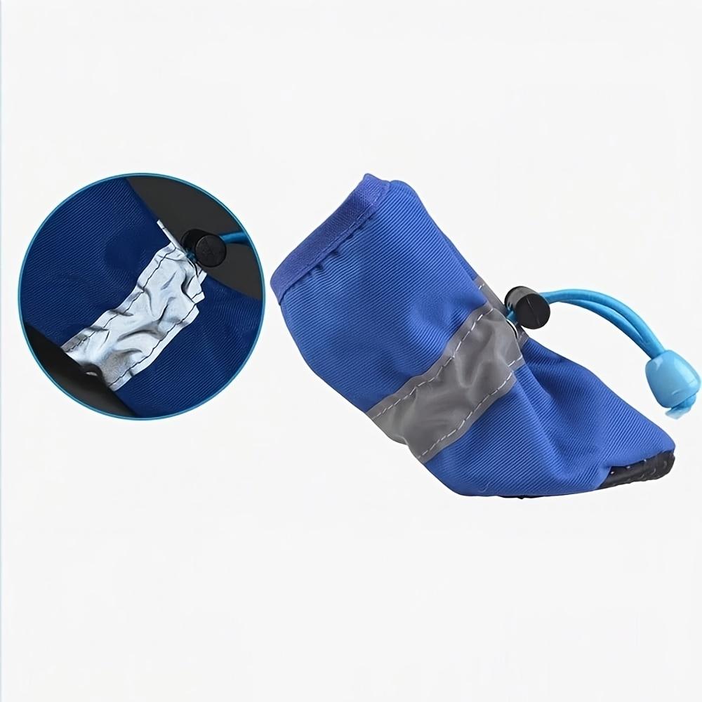 4 Pcs Adjustable Dog Shoes with Soft Soles, Breathable Rain Boots for Small and Medium Dogs, All-Weather Paw Protection for Outdoor Use