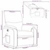 VidaXL Fauteuil inclinable de massage électrique noir similicuir 3204907