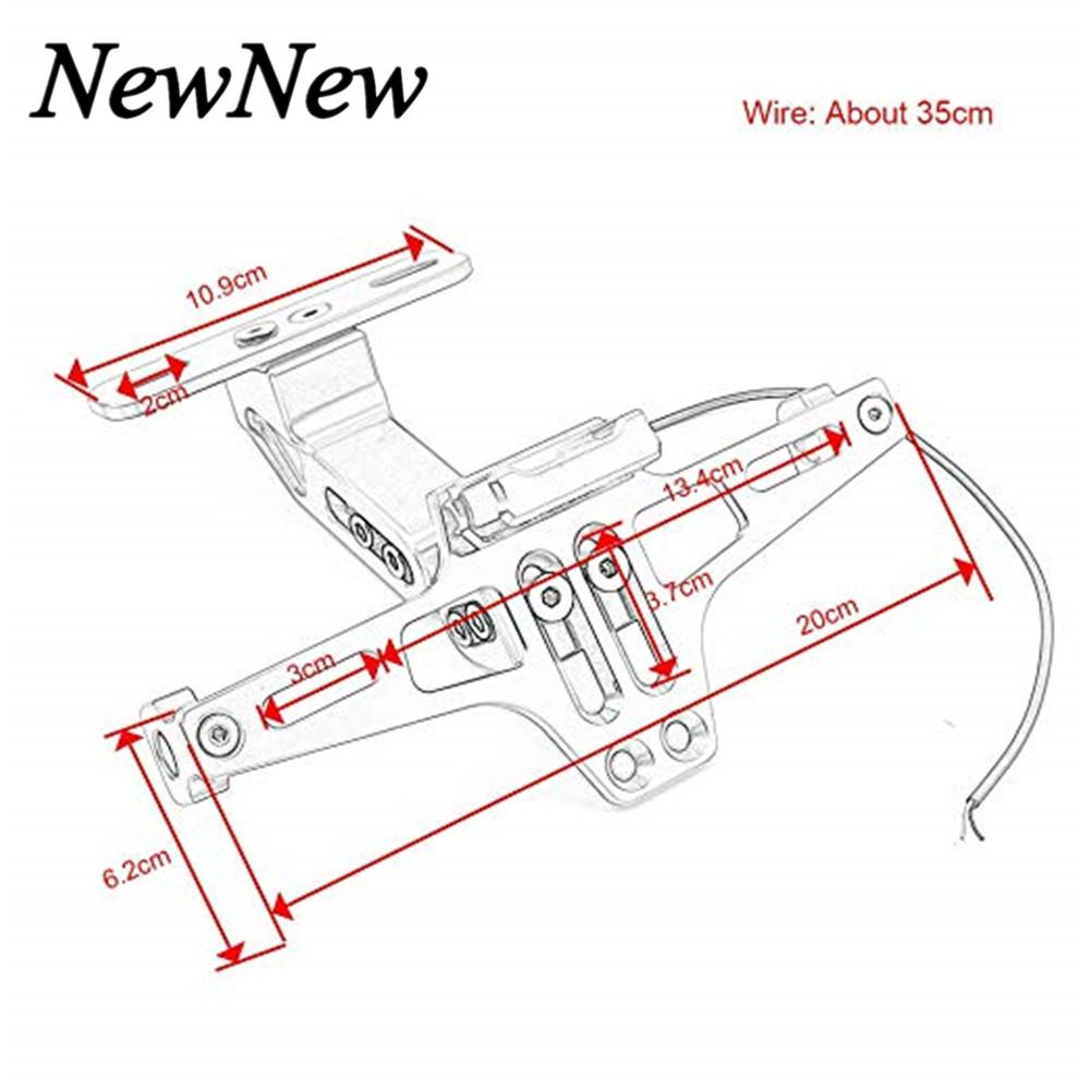 Мотоциклетный Универсальный Регулируемый Fender Eliminator хвост аккуратный задний держатель номерного знака для Kawasaki Z750 Z800 Z900 Z1000 NINJA400