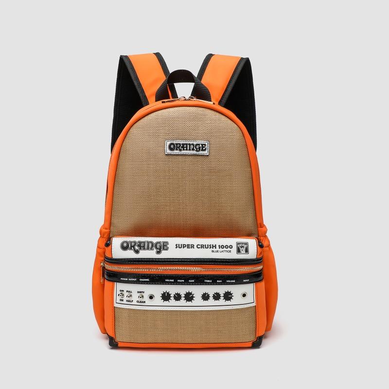 Рюкзак мужской оранжевый динамик рюкзак большой емкости тренд повседневный уличный индивидуальный модный рюкзак сумка