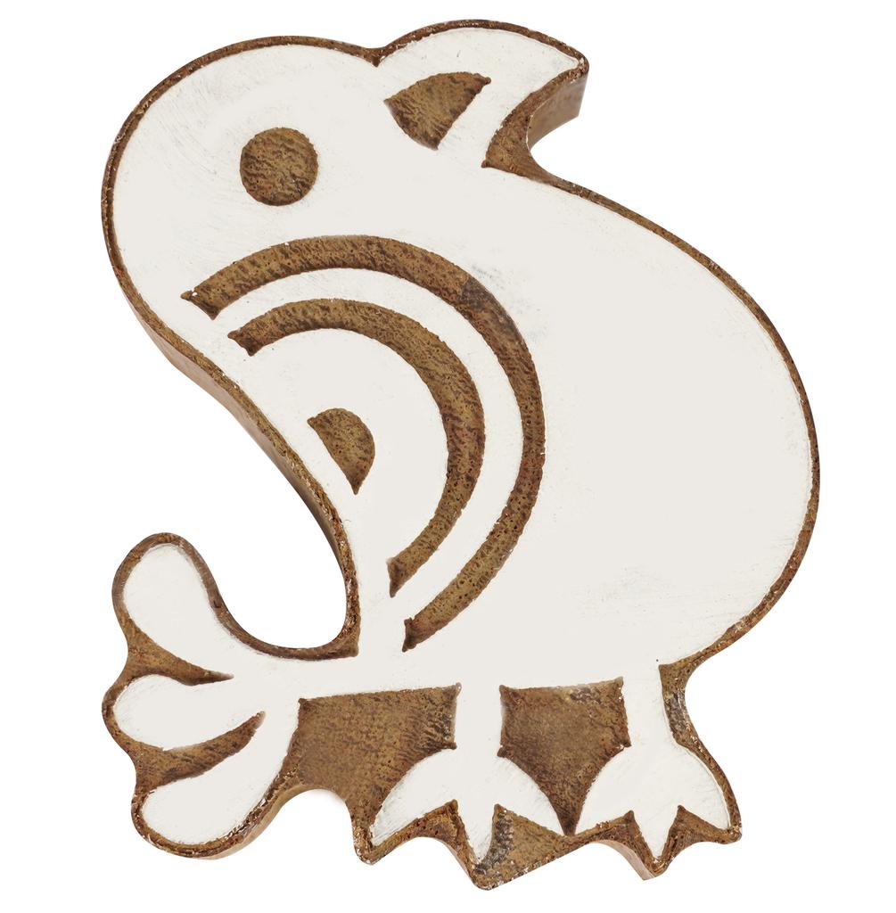 IBA Indianbeautifulart Текстильный печатный блок с птицей, резной деревянный штамп ручной работы, деревянный блок для печати, текстильные штампы для ткани, керамики