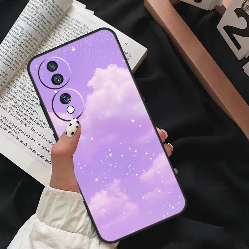 Фиолетовый эстетичный Чехол For Honor Magic 7 Lite 6 8 Pro Для Honor 200 400 50 70 90 X8c X8b X9a X9b X9c X9d Win RT