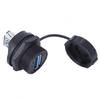 USB Female Socket Plug Panel Mount Adapter USB 3.0 Waterproof Connector