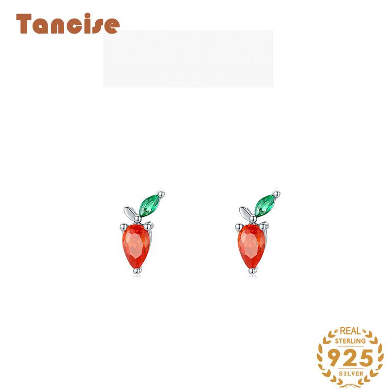 Tancise 925 Sterling Silver Zircon Earrings Drop Earrings For Women Wedding Party Gifts