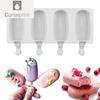 Silicone Ice Cream Mold Magnum Silicone Mold DIY Fruit Juice Ice Pop Cube Maker Tray Popsicle Mould