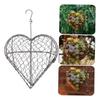 Bird Nesting House Bird Nesting Heart Holder Metal Birdhouse with Hook Hummingbird Nest Material Station for Wild Birds Outdoor