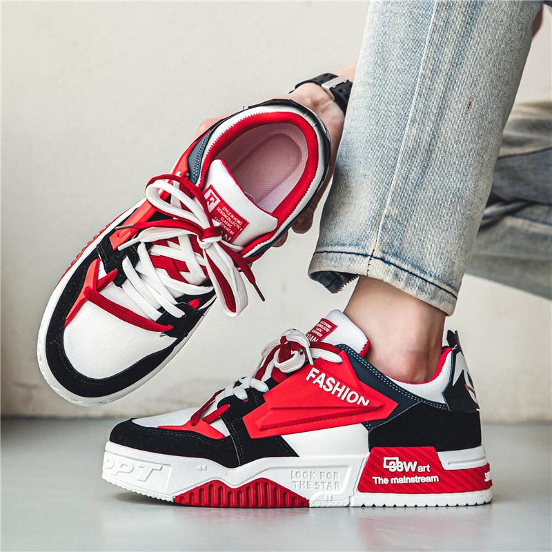Модные трендовые вулканизированные кроссовки для мужчин, новые студенческие спортивные кроссовки для ходьбы, мужские повседневные кроссовки для бега в британском стиле, уличный стиль для мужчин