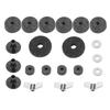 Cymbal Felts Hi-Hat Clutch Felt Hi Hat Cup Felt Cymbal Stand Sleeves with Base Wing Nuts and Cymbal Washer for Drum Set of 21Pcs