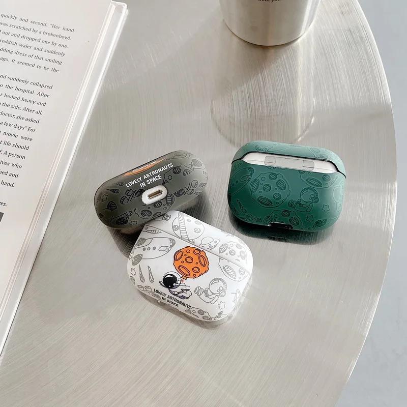 Мягкий чехол для наушников Astronaut Space Moon для Apple Airpods 3 2 1 Pro 2 4 2024 Чехол для наушников Air Pods Pro2 3rd Gen Custodia