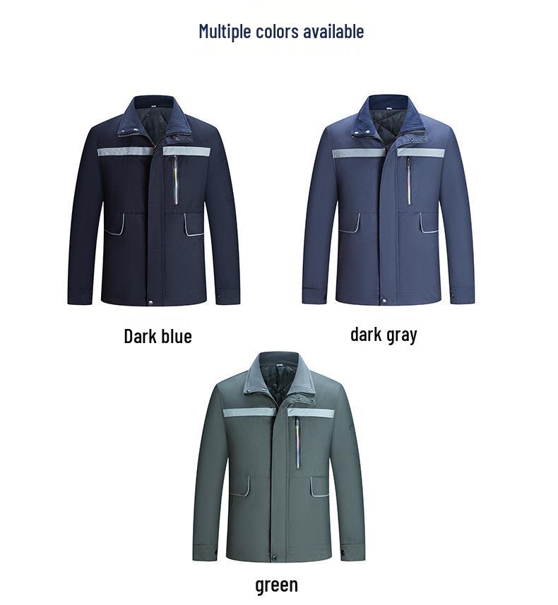 Светоотражающая зимняя рабочая куртка для холодных складов и строительства