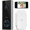 Видеодомофон - AOSU - HD 2K - Беспроводной - Водонепроницаемый - Интеллектуальное обнаружение человека