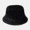 Fashion Solid Colour Fisherman Hat Autumn And Winter Outdoor Warm Plush Basin Hat