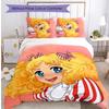 Candy Candy  Printed 3PCS Bedding Set Soft Breathable Duvet Cover Pillowcases Set Washable Bedroom Decor Home Gift