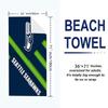 Seattle Seahawks Print Beach Towel, Large Soft Quick Dry Towel for Beach Camping Swimming
