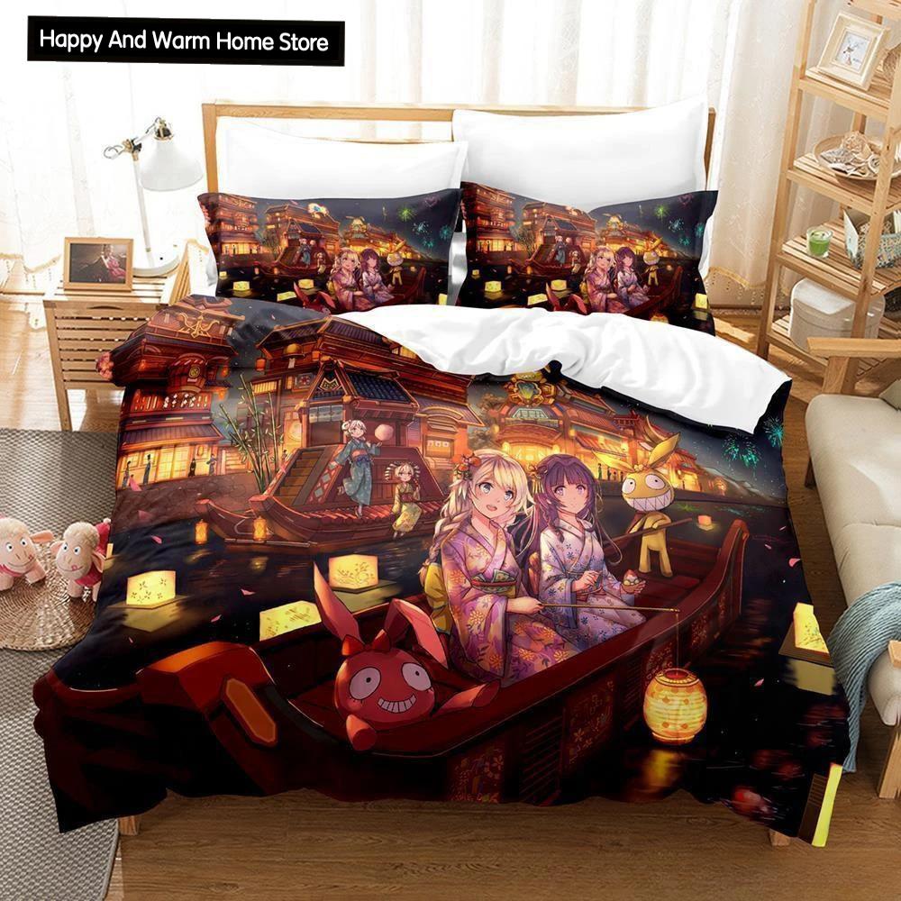 Honkai Impact 3 Bedding Set Anime Duvet Cover Single Twin Full Queen King Size for Adult Boy Bedroom