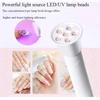 Портативная лампа для сушки ногтей УФ LED лампа для ногтей для полимеризации всех гель-лаков Перезаряжаемая от USB Быстросохнущая Таймер Машинка Инструменты для нейл-арта