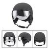 Unisex Winter Ski Helmet With Integrated Goggle Slot EPS ABS Full Coverage Snowboarding Safety Gear Adults
