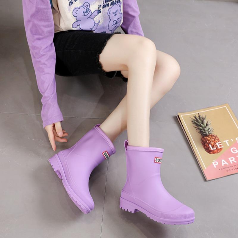 Новые женские средние резиновые туфли для отдыха на открытом воздухе с нескользящей подошвой